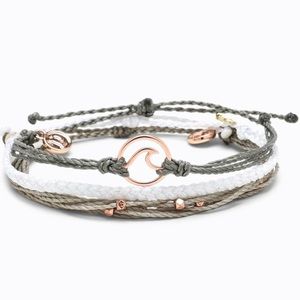 Pura Vida Rose Gold Wave Bracelet Pack